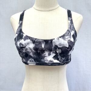 Lululemon Free To Be‎ Zen Bra Mini Obscurred Black Dusty Mauve/Black size 8